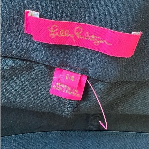 LILLY PULITZER MERRIN BI-STRETCH PANT IN 
NOIR - Picture 15 of 16